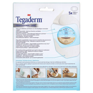 Apósito Film Transparente 3M™ TEGADERM™ 10 x 12 cm – Estéril, Caja de 5 uds (Ref. 1626NP)