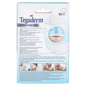 Apósito Film Transparente Estéril 3M™ TEGADERM™ 6 x 7 cm – Ref. 1624NP – Caja de 5 uds