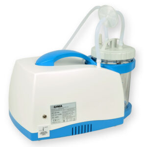 Aspirador de secreciones portátil GIMA Super Vega Battery 36 – Unidad de aspiración nasal, oral y traqueal con batería recargable, 36 l/min (Ref. 28190)