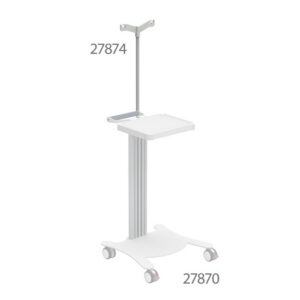 Asta de perfusión (soporte de suero) para carros multifuncionales GIMA – Compatible con carros refs. 27869-71 y 27880-97