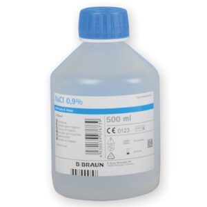 B-BRAUN ECOTAINER Solución Salina Estéril para Irrigación 500 ml | Caja de 10 Unds. (Ref. 36555)