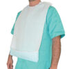 Babero desechable para paciente con bolsillo | 37 x 67 cm + 10 cm | Celulosa absorbente y polietileno impermeable | Caja de 600 uds (Ref. GM36666)