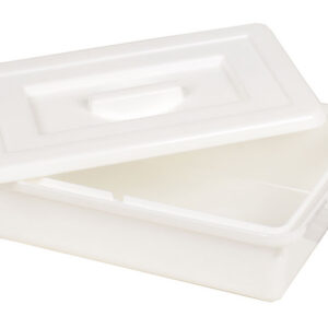 Bandeja porta instrumental con tapa de polipropileno 220 x 150 x 70 mm, reutilizable y autoclavable – GIMA (Ref. 37718)