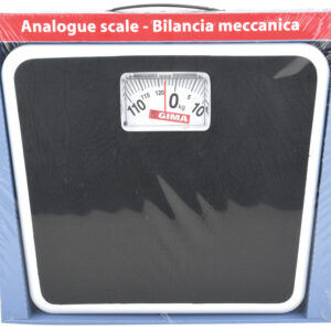 Báscula de Baño Mecánica Analógica GIMA – Báscula de Peso 125 kg (275 lb) con Construcción Estable y Cubierta de Plástico | Ref. 27230 (GM27230)
