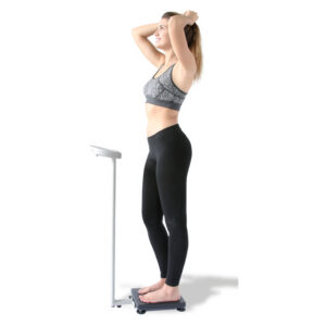 Báscula de columna digital profesional WUNDER RB200 GIMA – 150/250 kg – 50/100 g – Clase III – lectura de peso, talla e IMC