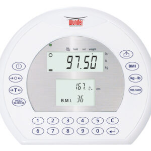 Báscula de Plataforma Digital GIMA WUNDER RW2.0 con Corrimano – 300 kg, Clase III (Ref. 25026)