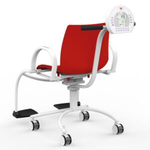 Báscula de Silla Electrónica GIMA WUNDER DE20 – 250 kg, Clase III (MDR), Asiento Rojo – Ref. 25020