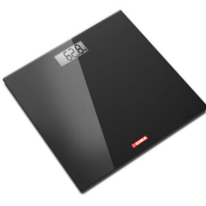 Báscula digital de cristal templado GIMA – 150 kg, plataforma 300x300x19 mm – Color negro (Ref. GM27248) y gris (Ref. GM27249)