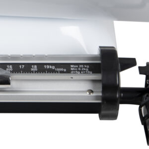 Báscula Mecánica Pediátrica para Bebés GIMA 27300 – 20 kg / Sensibilidad 10 g, Bandeja Curva, Palancas de Aluminio y Carcasa Estable (Ref. GM27300)