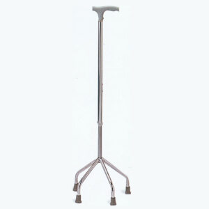 Bastón Cuadrúpode QUADRIPOD Q1 de Aluminio con Empuñadura de PU – Altura Regulable 74-97 cm, Carga Máx. 100 kg | GIMA Ref. 43070
