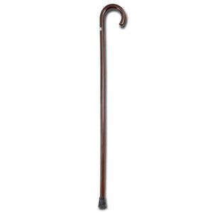 Bastón de Madera de Haya GIMA GIOTTO con Empuñadura Curva – Altura 92 cm, Carga Máx. 100 kg, Marrón, Hombre (Ref. 27760)