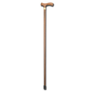Bastón de Madera de Haya GIMA Raffaello con Empuñadura en «T» – Altura 92 cm, Carga Máx. 100 kg, Hombre y Mujer (Refs. 27762 y 27763)