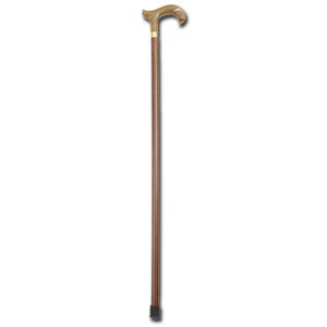 Bastón de Madera de Haya GIMA Tiziano con Empuñadura Curva Tipo Cuerno – Altura 92 cm, Carga Máx. 100 kg, Unisex (Refs. 27764 y 27765)