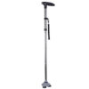 Bastón plegable con luz LED Trusty Cane GIMA – Asta de aluminio, altura regulable 85-97 cm y base giratoria de 360°