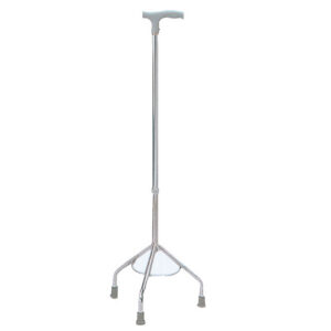Bastón Trípode de Apoyo GIMA Plata · Altura Regulable 74-97 cm · Carga Máx. 100 kg