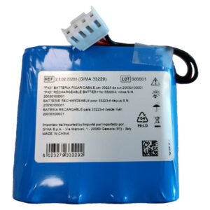 Batería recargable de repuesto para Electrocardiógrafo GIMA 33223-4 (desde N.º serie 20030100001) · Recambio Ref. 33229 | Código GM33229