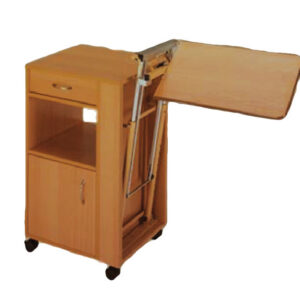 BEDSIDE TABLE - height adjustable tray - wood for 27672/3