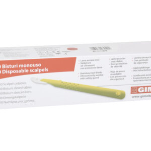 Bisturí Desechable Premium GIMA Estéril N.º 10-12 – Caja de 10 uds. (Lámina de acero inoxidable con mango ABS)