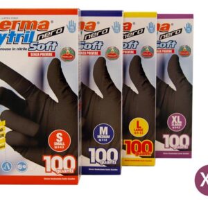 BLACK NITRYL GLOVES SIZE XL