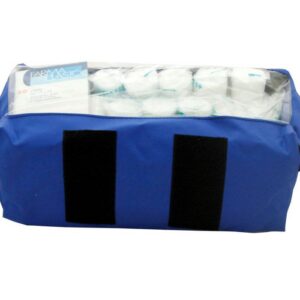 BLUE BIG POUCH WITH HANDLE