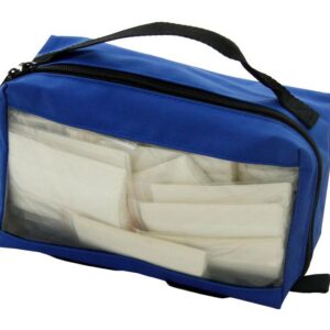 BLUE POUCH WITH HANDLE
