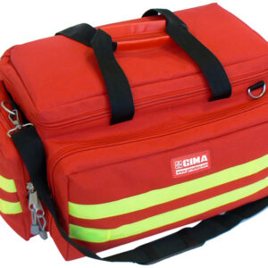 Bolsa de Emergencia Smart Bag GIMA | Maletín médico ignífugo de poliéster 600D con recubrimiento PVC – Tallas pequeña y mediana, rojo y azul (Refs. GM27150, GM27151, GM27152)
