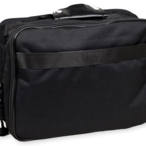 Bolsa de transporte negra para ECG, diatermia y audiometría GIMA – Poliéster 600D, 30 x 40 x 14 cm (Ref. 27139)