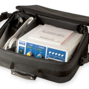 Bolsa de transporte negra para ECG, diatermia y audiometría GIMA – Poliéster 600D, 30 x 40 x 14 cm (Ref. 27139)