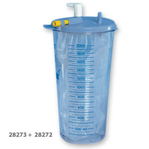 Bolsa desechable de aspiración 2 L con tapa para recipiente Flovac® 28272 (GIMA 28273)