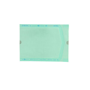 Bolsas mixtas planas ELINE GIMA para esterilización por vapor y óxido de etileno | Papel médico y film verde | 12 medidas de 100x300 a 400x600 mm