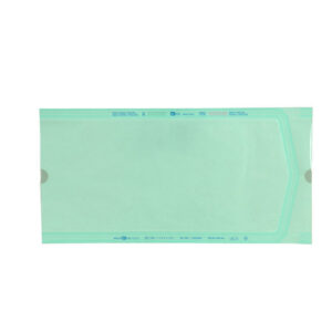 Bolsas mixtas planas ELINE GIMA para esterilización por vapor y óxido de etileno | Papel médico y film verde | 12 medidas de 100x300 a 400x600 mm