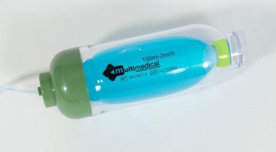 bombas elastomericas infusion flujo continuo dehp free