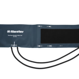 Brazalete de esfigmomanómetro Riester de una pieza con 2 tubos, talla adulto — Sin látex, compatible con todos los esfigmomanómetros Riester de doble tubo (Ref. GM49827-F)