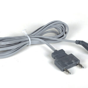 Cable bipolar US para electrobisturí GIMA MB 120F, MB 200D/F, MB 250, MB 300D, MB 400 y MB 400D – 3 m, silicona, conector americano | GIMA (Ref. 30637)