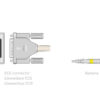 Cable de paciente ECG de 10 derivaciones con conexión banana, 2,2 m – Compatible Bionet, Spengler, Camina y otros · GIMA (Ref. 54000 / 54004) · SKU GM54000-F