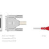 Cable de Paciente ECG de 10 Derivaciones con Conexión Snap · Longitud 2,2 m · Compatible Bionet, Spengler y otros · GIMA · Ref. GM54001