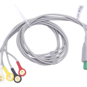 Cable de paciente ECG de 5 derivaciones GIMA – Repuesto para monitor 54405 – Requiere cable de conexión 54407 (Ref. 54406)