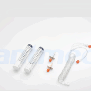 Jeringa de alta presión OPTISTAR LF MRI modelo 200301 para resonancia magnética, incluye 2 jeringas 60ml con pico corto y largo y tubo conexión Y