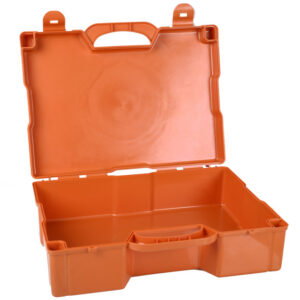 Caja de plástico vacía «1» de 460x345x145 mm (GIMA) – Estuche organizador reutilizable para botiquines, urgencias y material sanitario