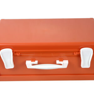 Caja de plástico vacía GIMA Plastic Case 2 para botiquín – Maletín rígido 395 x 270 x 135 mm con separadores extraíbles, soporte mural y asa de transporte | Ref. 34138 (GM34138)