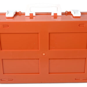 Caja de plástico vacía GIMA Plastic Case 2 para botiquín – Maletín rígido 395 x 270 x 135 mm con separadores extraíbles, soporte mural y asa de transporte | Ref. 34138 (GM34138)
