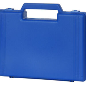 Caja de plástico vacía para laringoscopios, sin esponja – Azul, 235x195x45 mm | GIMA (Ref. 34450)