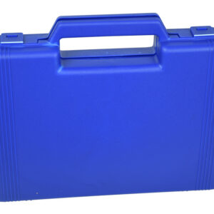 Caja de plástico vacía para laringoscopios, sin esponja – Azul, 235x195x45 mm | GIMA (Ref. 34450)