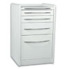 Cajonera Móvil Carro Clínico GIMA GE414 – 4 Cajones, 49 cm, Blanco | Mobiliario Médico con Ruedas (Mobile Space)