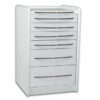 Cajonera Móvil con Ruedas GIMA GE419 de 6 Cajones y 49 cm – Unidad de Almacenamiento para Consulta Médica, Fisioterapia y Estética (Blanco, Ref. GM45442)