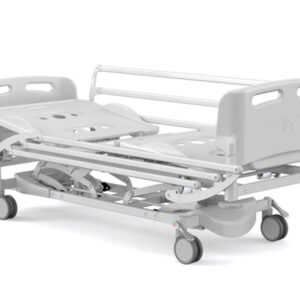 Cama Hospitalaria Eléctrica de Altura Regulable con Barandillas de Compás, Carga 230 kg – GIMA Ref. 44799 (SKU GM44799)