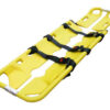 Camilla Cuchara de Rescate y Evacuación en HDPE Amarillo con Largo Regulable 161/210 cm y 3 Cinturones de Seguridad – GIMA, Ref. 56035