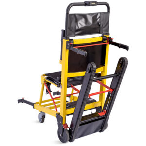 Camilla de Evacuación para Escaleras Eléctrica Plegable GIMA – Bastidor de Aleación de Aluminio, Orugas de Goma, Motor 24 V 200 W y Carga Máx. 180 kg | Ref. 34069 (SKU GM34069)
