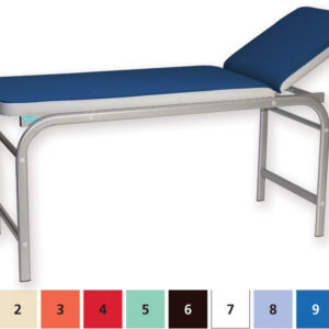 Camilla de Exploración King Plus GIMA – Tubo Oval 50×25 mm, Cabecero Regulable 75°, Color Azul | Ref. GM44490-F