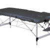 Camilla de Masaje Plegable de Aluminio de 2 Secciones con Altura Regulable | GIMA Ref. 44020, Negro (SKU GM44020-F)
